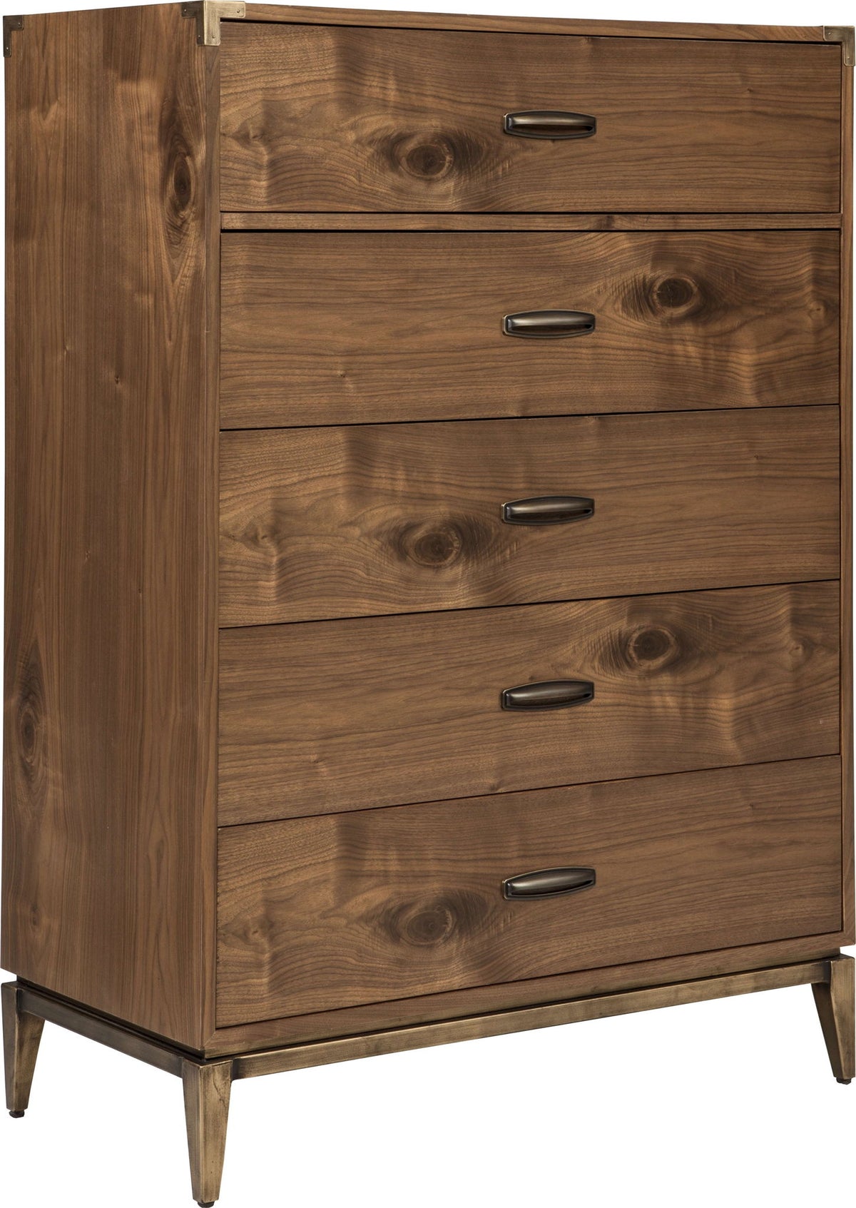 Adler - Five Drawer Chest - Natural Walnut (2024)