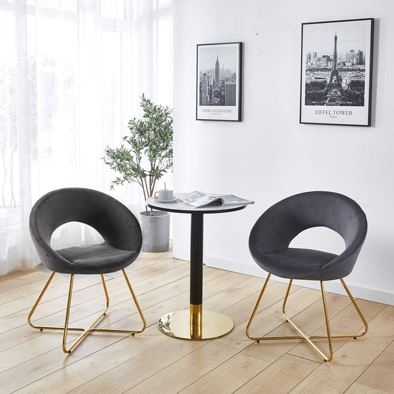 Modern Accent Velvet Chair (Set of 2)