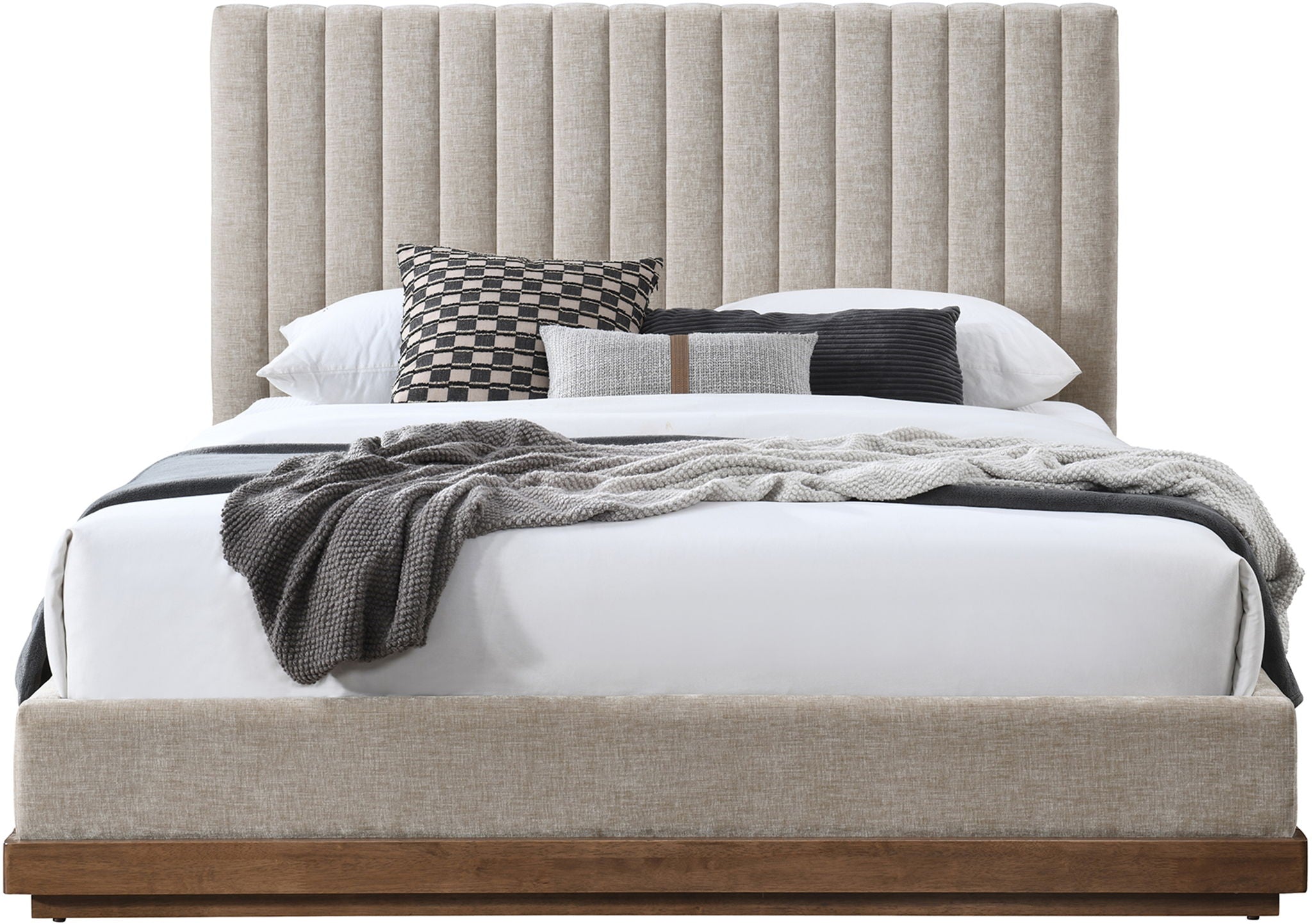 Emmet - Bed - Dark Brown Base - Urban Living Furniture (Los Angeles, CA)