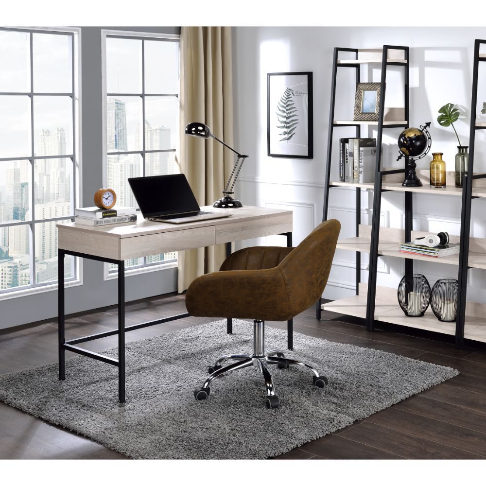 Wendral - Desk - Natural & Black - Urban Living Furniture (Los Angeles, CA)