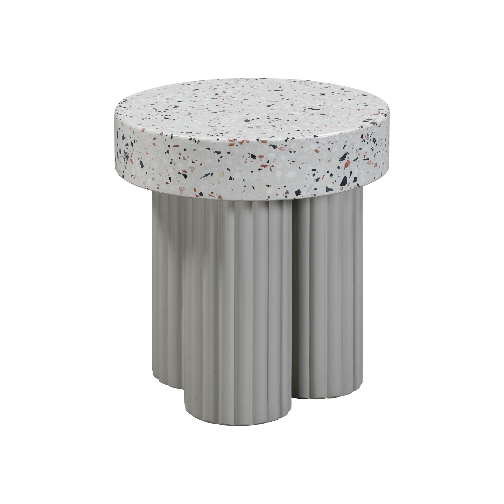 Clover - Indoor / Outdoor Round Side Table - Terrazzo - Urban Living Furniture (Los Angeles, CA)