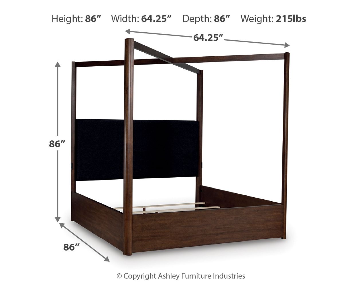 Dilenno - Canopy Bed - Urban Living Furniture (Los Angeles, CA)