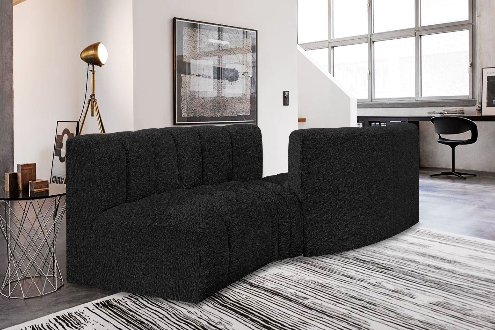 Arc - Boucle Fabric 4 Piece Sofa - Urban Living Furniture (Los Angeles, CA)