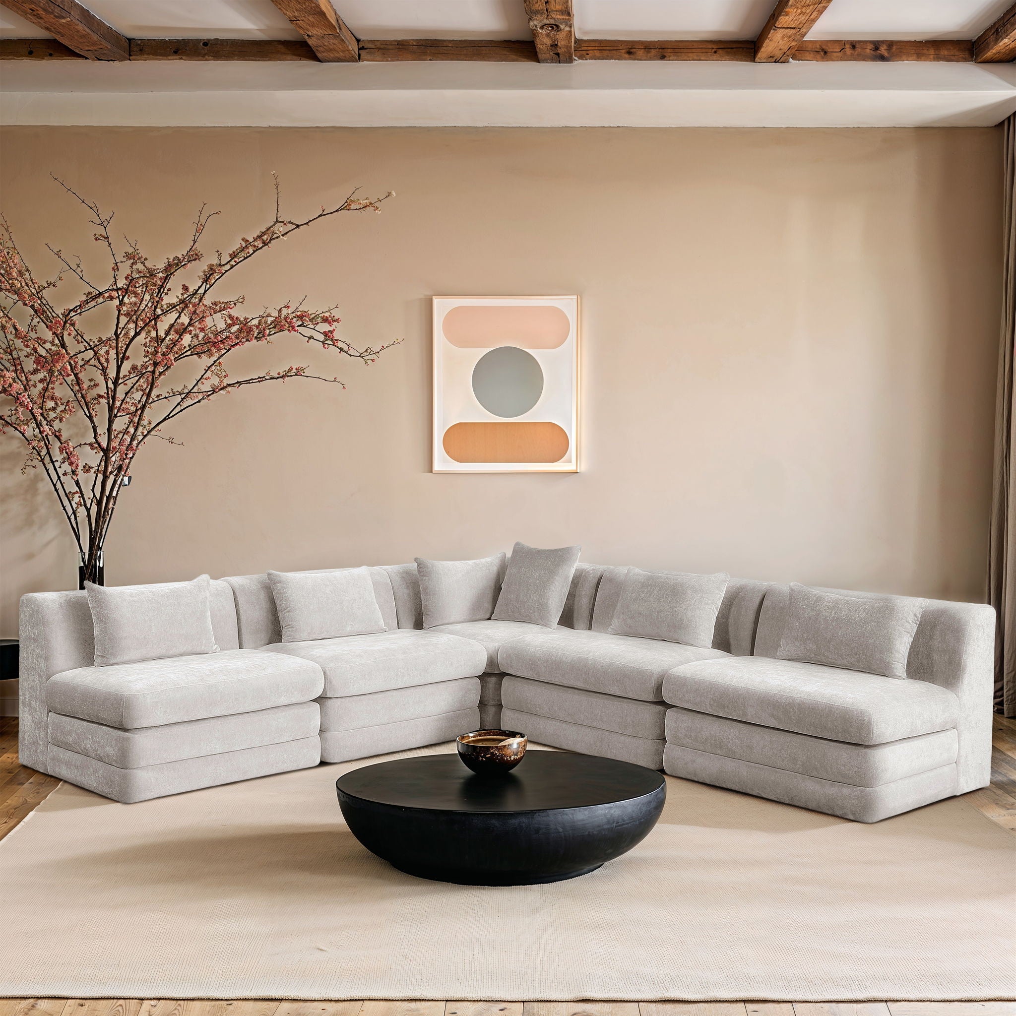 Stellar - 5 Piece Upholstered Modular Sectional - Urban Living Furniture (Los Angeles, CA)