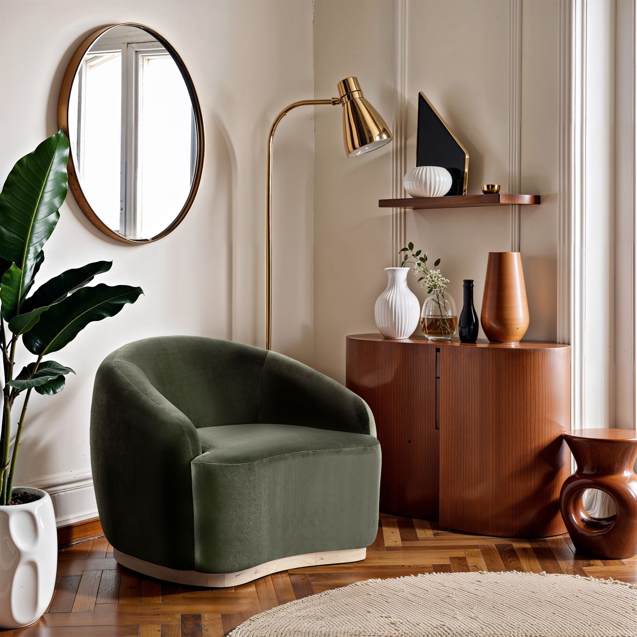 Gustavo - Velvet Upholstered Chair - Urban Living Furniture (Los Angeles, CA)