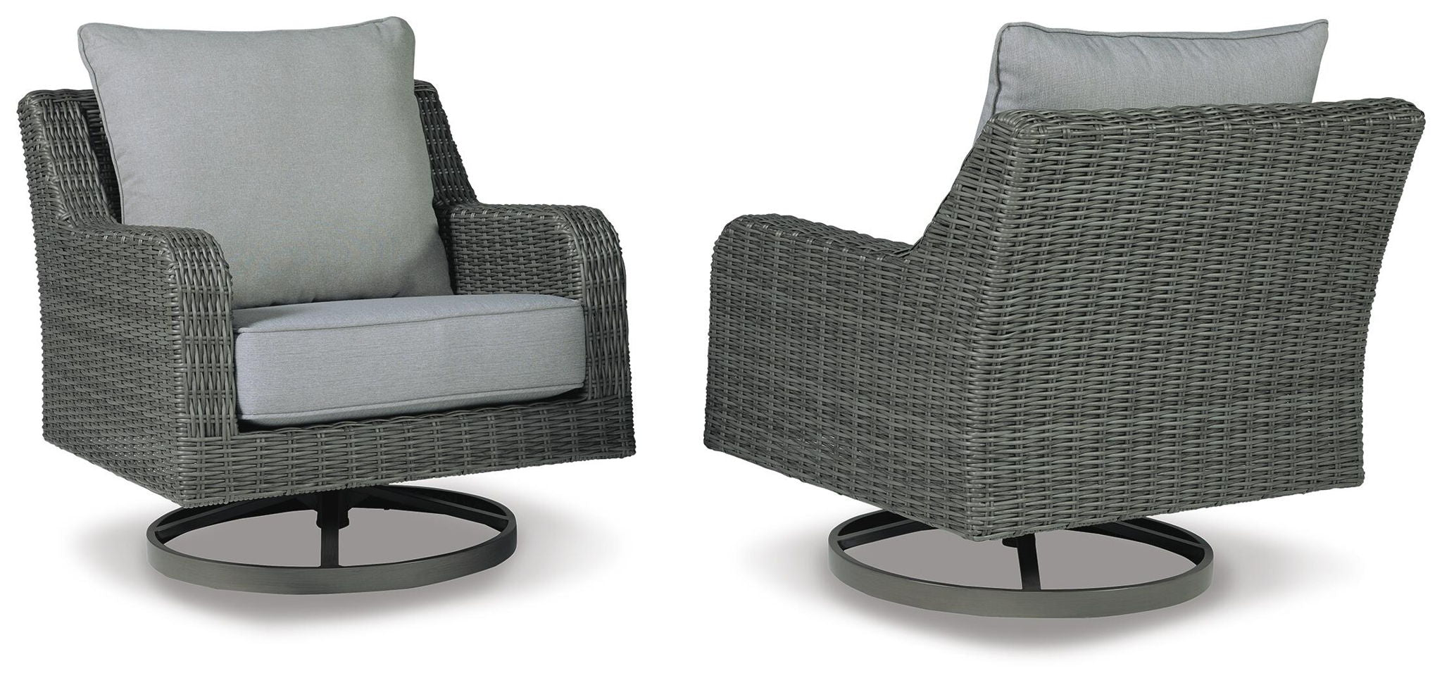 Elite Park - Swivel Lounge w/ Cushion - Gray - Urban Living Furniture (Los Angeles, CA)
