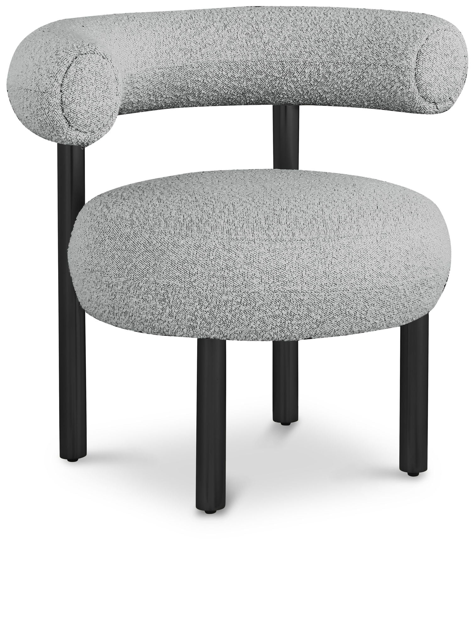 Bordeaux - Boucle Fabric Accent Chair With Black Legs - Urban Living Furniture (Los Angeles, CA)