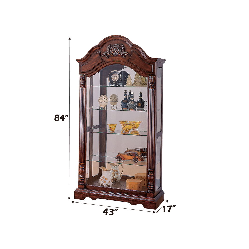 Denton - Curio Cabinet - Cherry - Urban Living Furniture (Los Angeles, CA)