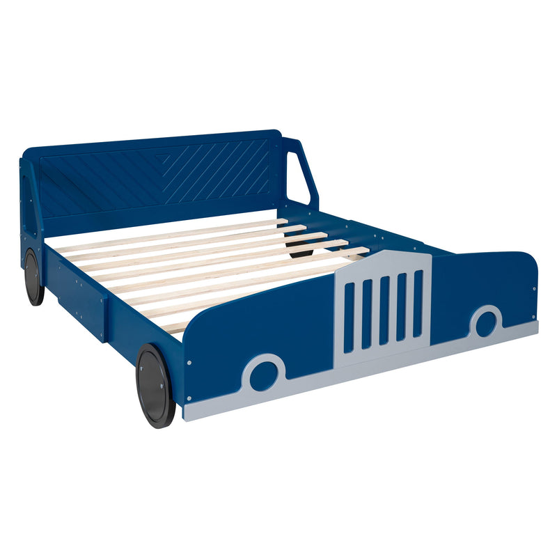 Car Shaped Platform Bed With Wheels
