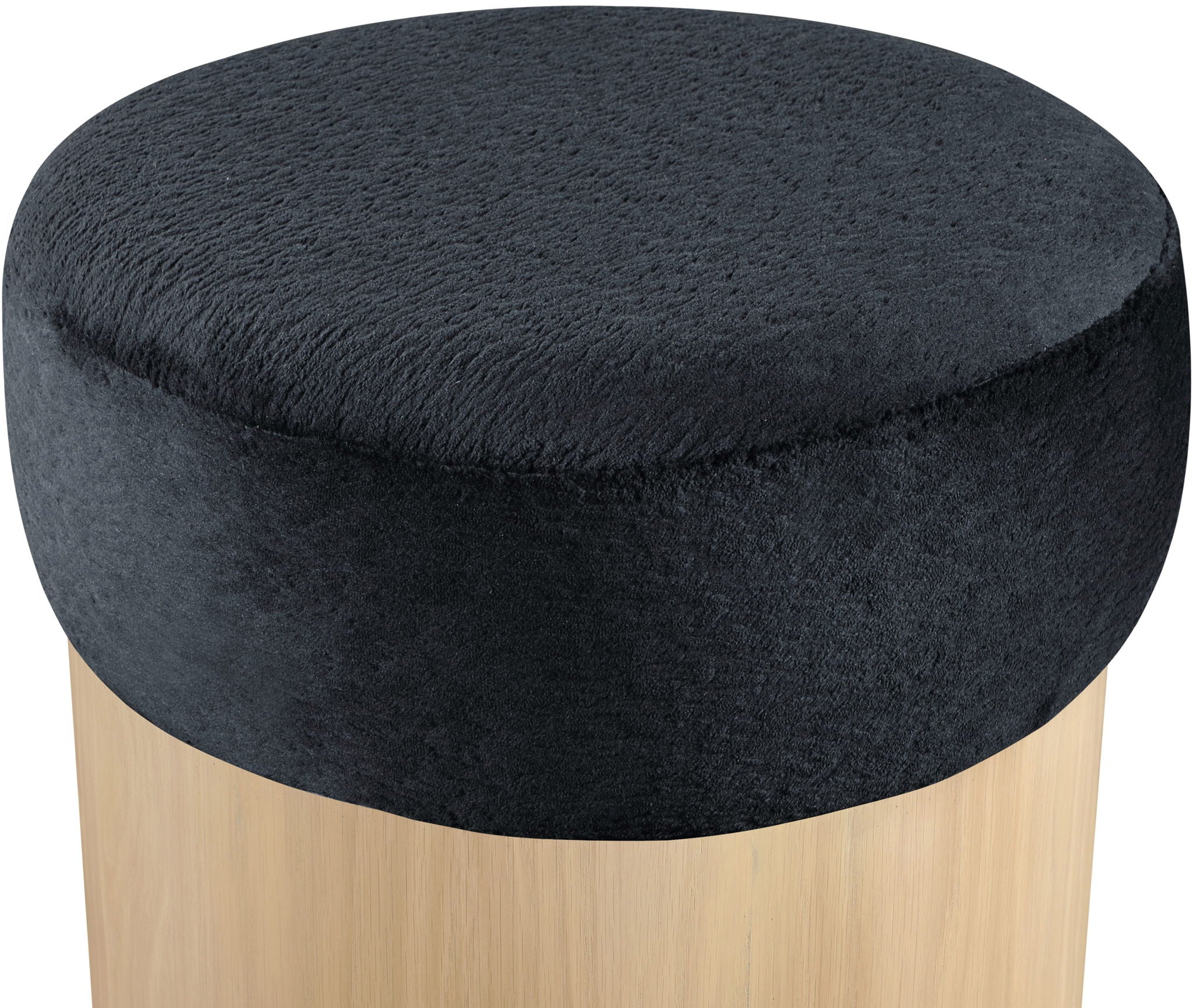 Nimes - Ottoman / Stool With Natural Base - Urban Living Furniture (Los Angeles, CA)