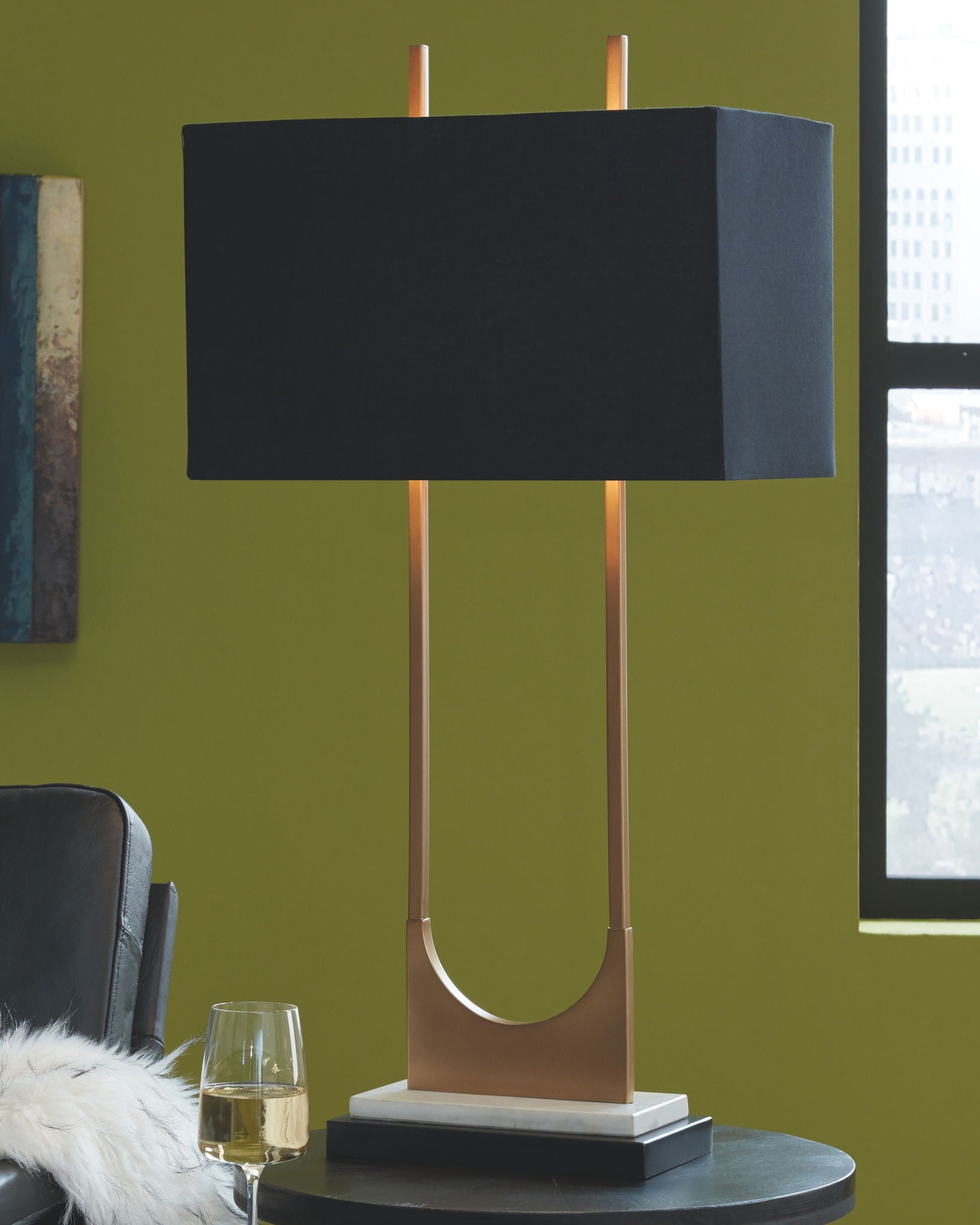 Malana - Brass Finish - Metal Table Lamp - Urban Living Furniture (Los Angeles, CA)