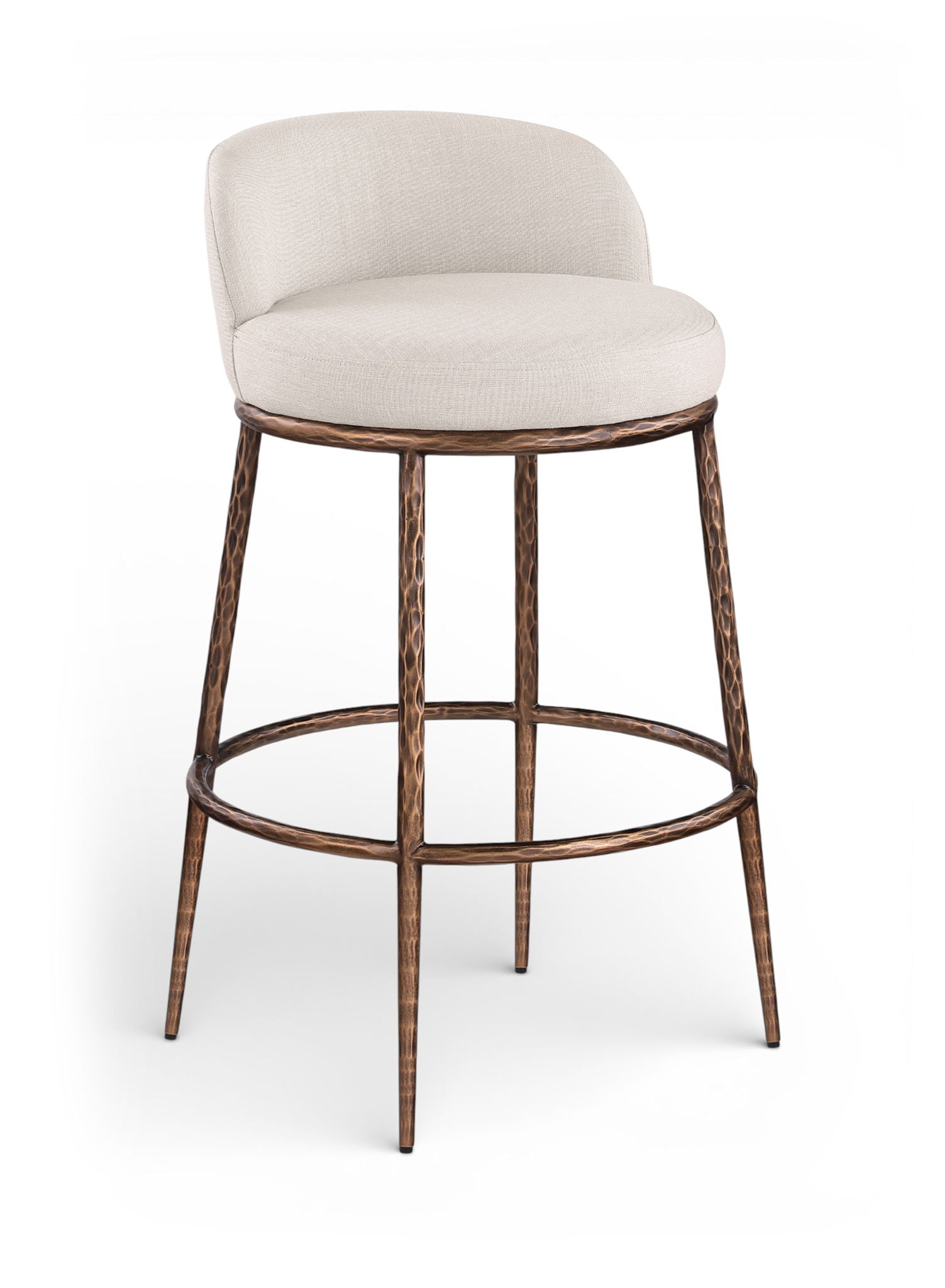 Ferro - Performance Fabric Upholstered Bar Stool - Antique Bronze - Urban Living Furniture (Los Angeles, CA)