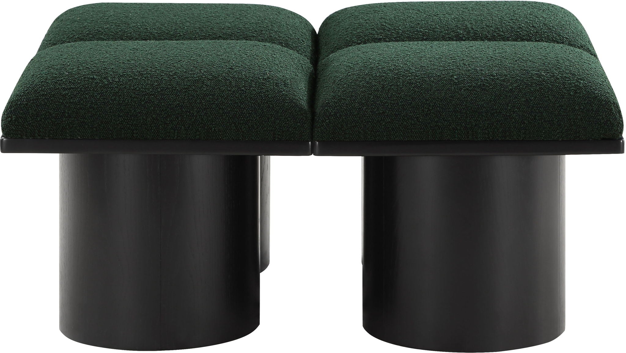 Pavilion - 4 Piece Modular Bench With Black Base