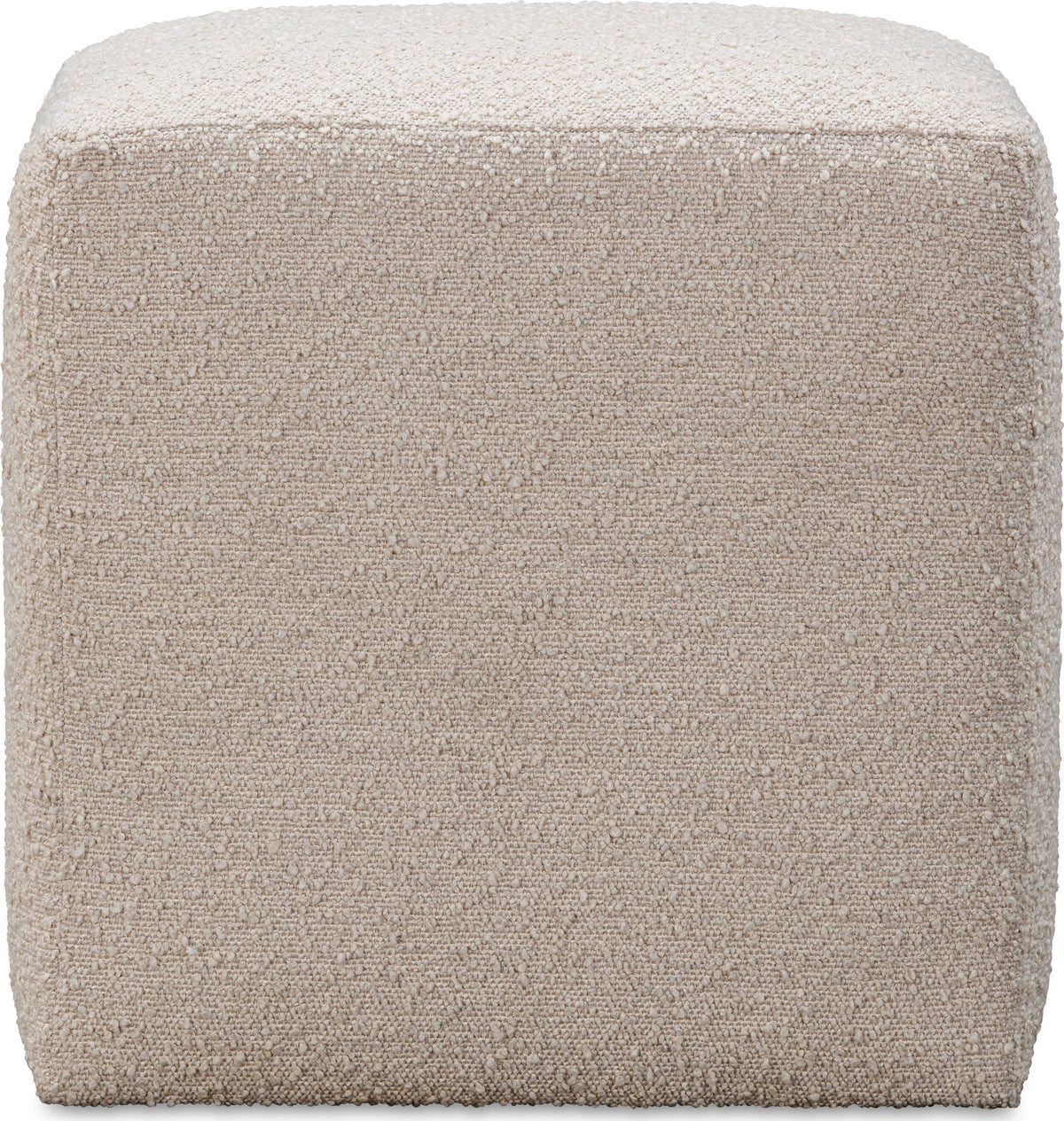 Liv - Fully Upholstered Dining Ottoman - Brun Boucle