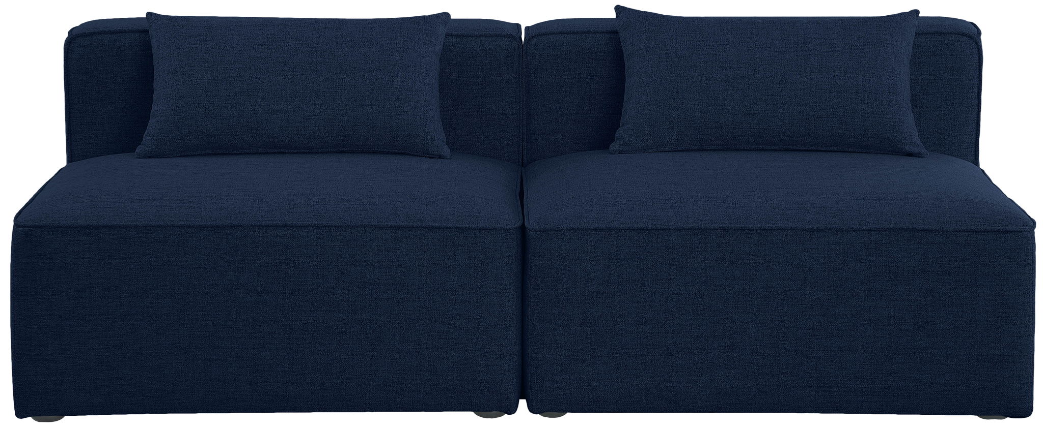 Cube - Linen Modular 2 Seat Armless Sofa - Urban Living Furniture (Los Angeles, CA)