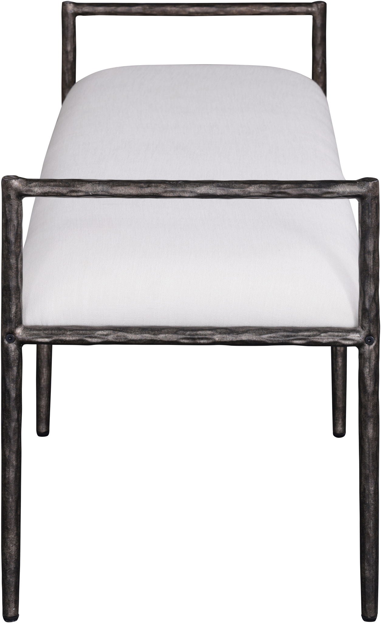 Axis - Linen Textured Cream Fabric Upholstered Bench - Urban Living Furniture (Los Angeles, CA)