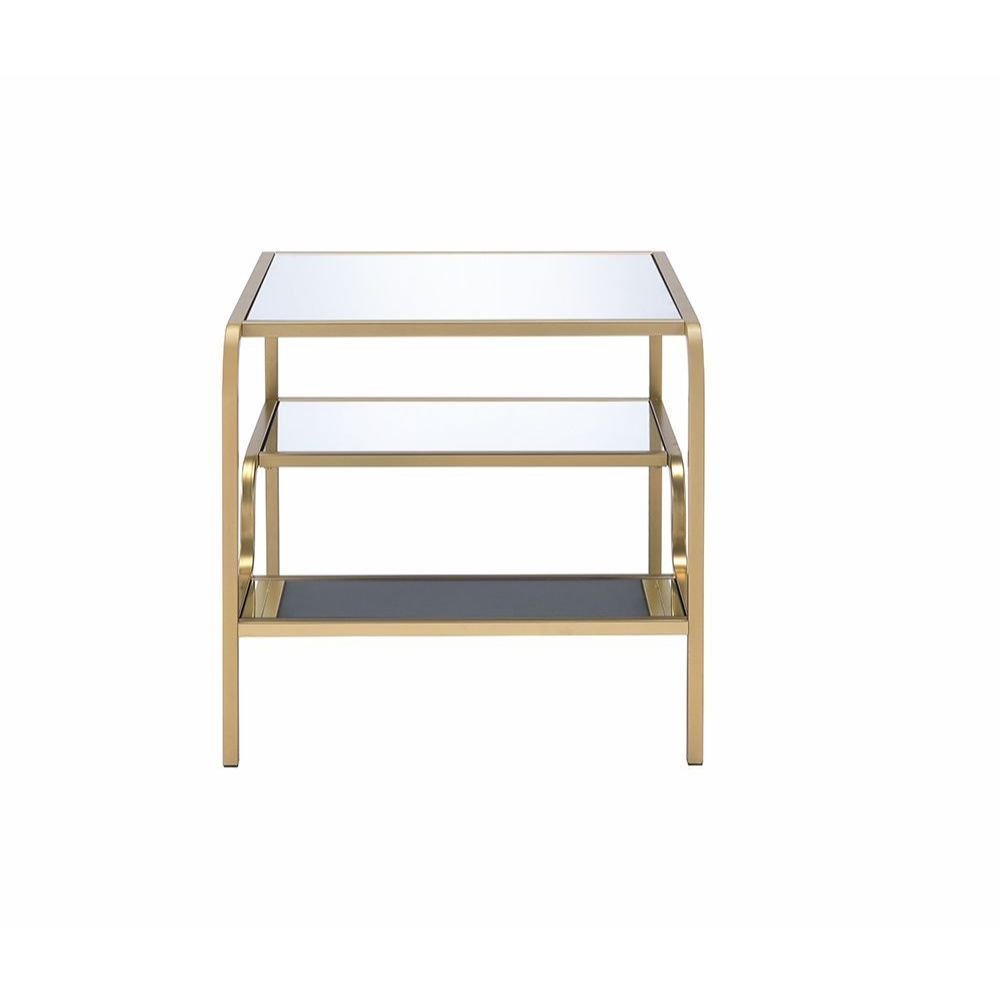 Astrid - End Table - Gold & Mirror - Urban Living Furniture (Los Angeles, CA)