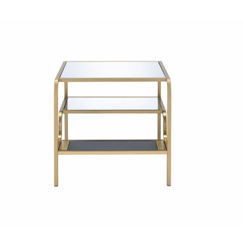 Astrid - End Table - Gold & Mirror - Urban Living Furniture (Los Angeles, CA)