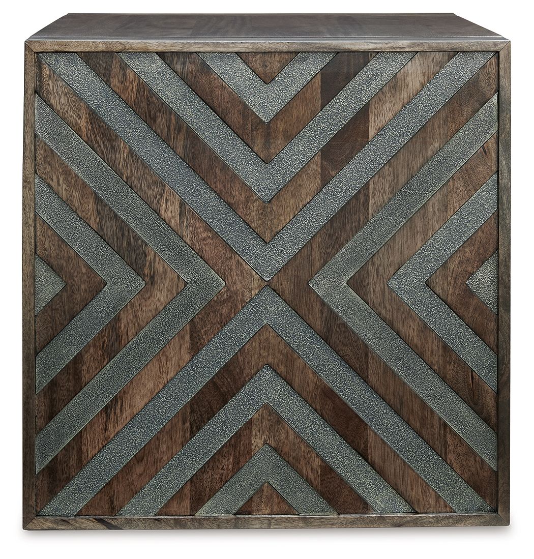 Dreggan - Brown - Square End Table - Urban Living Furniture (Los Angeles, CA)