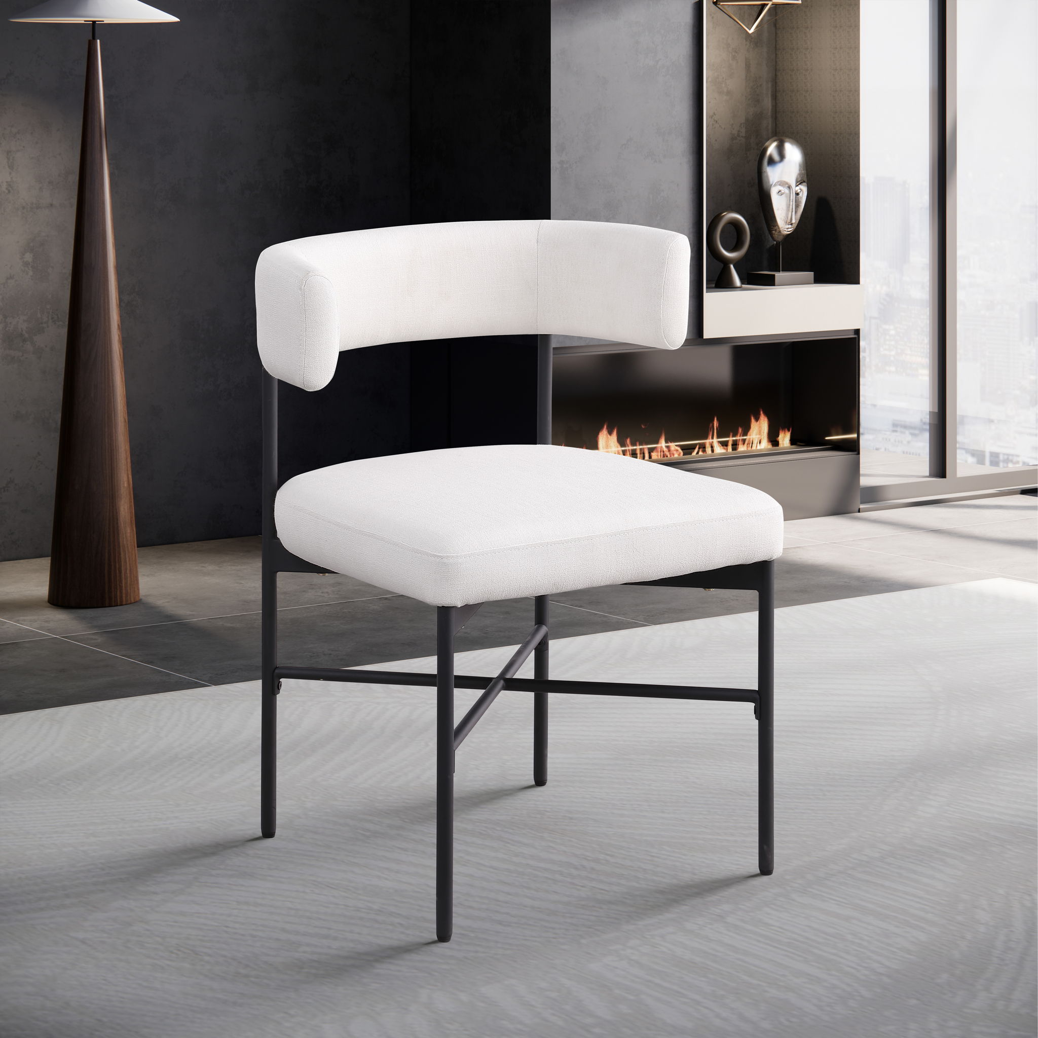 Rivage - Durable Dining Chair With Black Frame (Set of 2) - Urban Living Furniture (Los Angeles, CA)