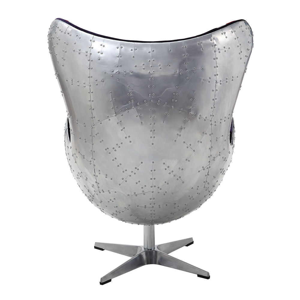 Brancaster - British Flag Accent Chair With Swivel - Pattern Fabric & Aluminum - Urban Living Furniture (Los Angeles, CA)