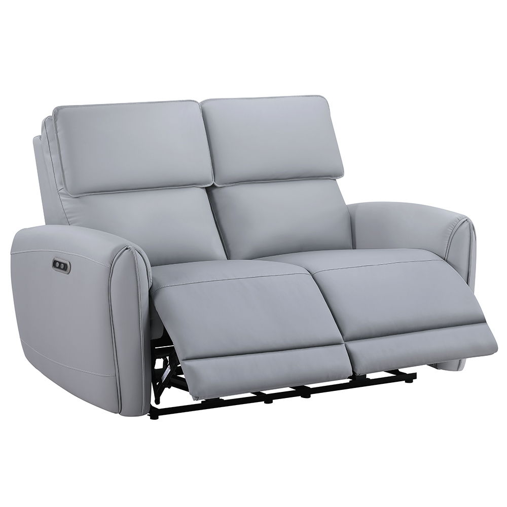 Jeromie - Power Motion Loveseat With USB Port - Gray Synthetic Leather - Urban Living Furniture (Los Angeles, CA)