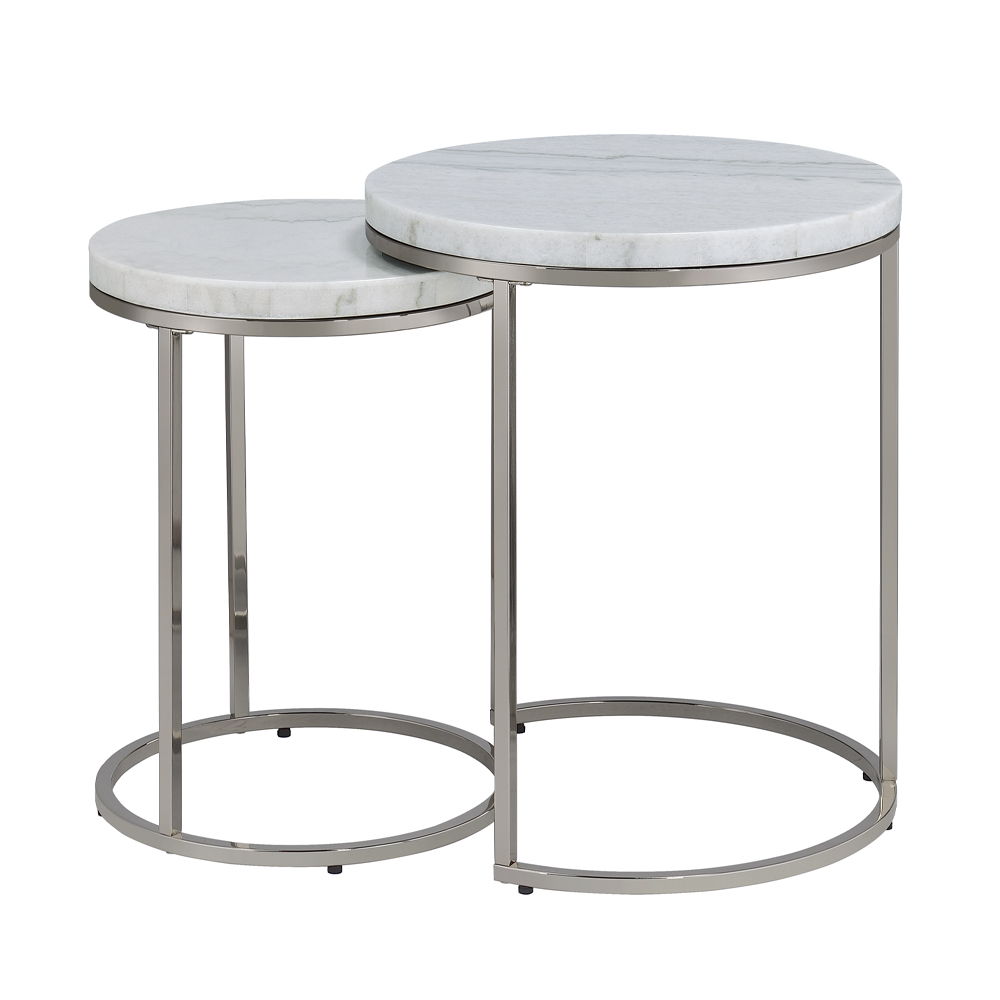 Zaidee - Nesting Table Set - Nickel - Urban Living Furniture (Los Angeles, CA)