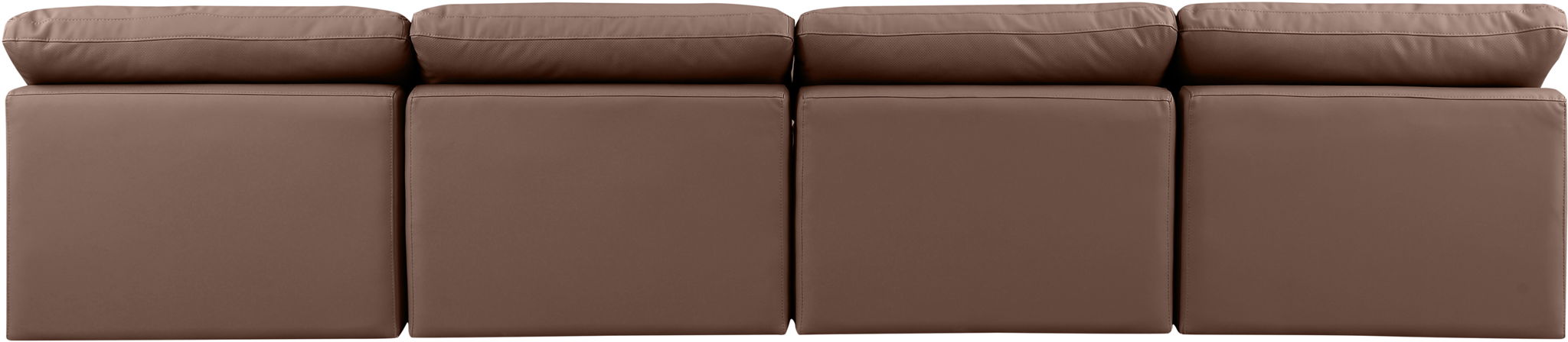 Indulge - Faux Leather 4 Seat Modular Armless Sofa - Urban Living Furniture (Los Angeles, CA)