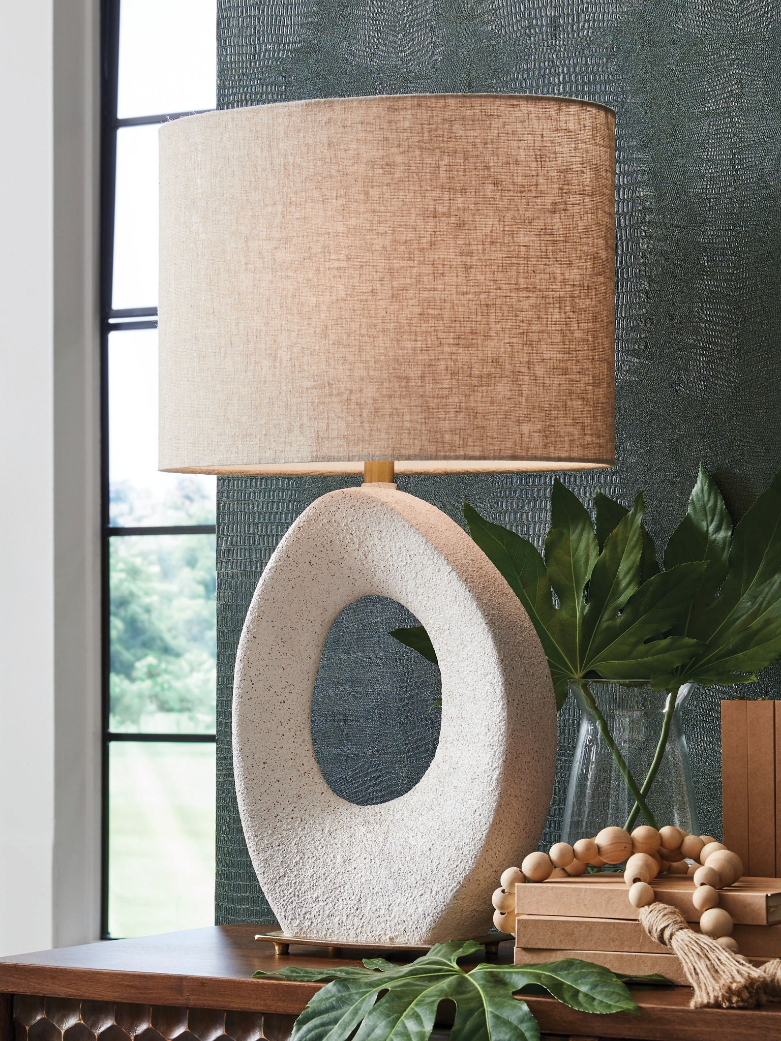 Trentlen - Cream / Gold Finish - Paper Table Lamp - Urban Living Furniture (Los Angeles, CA)