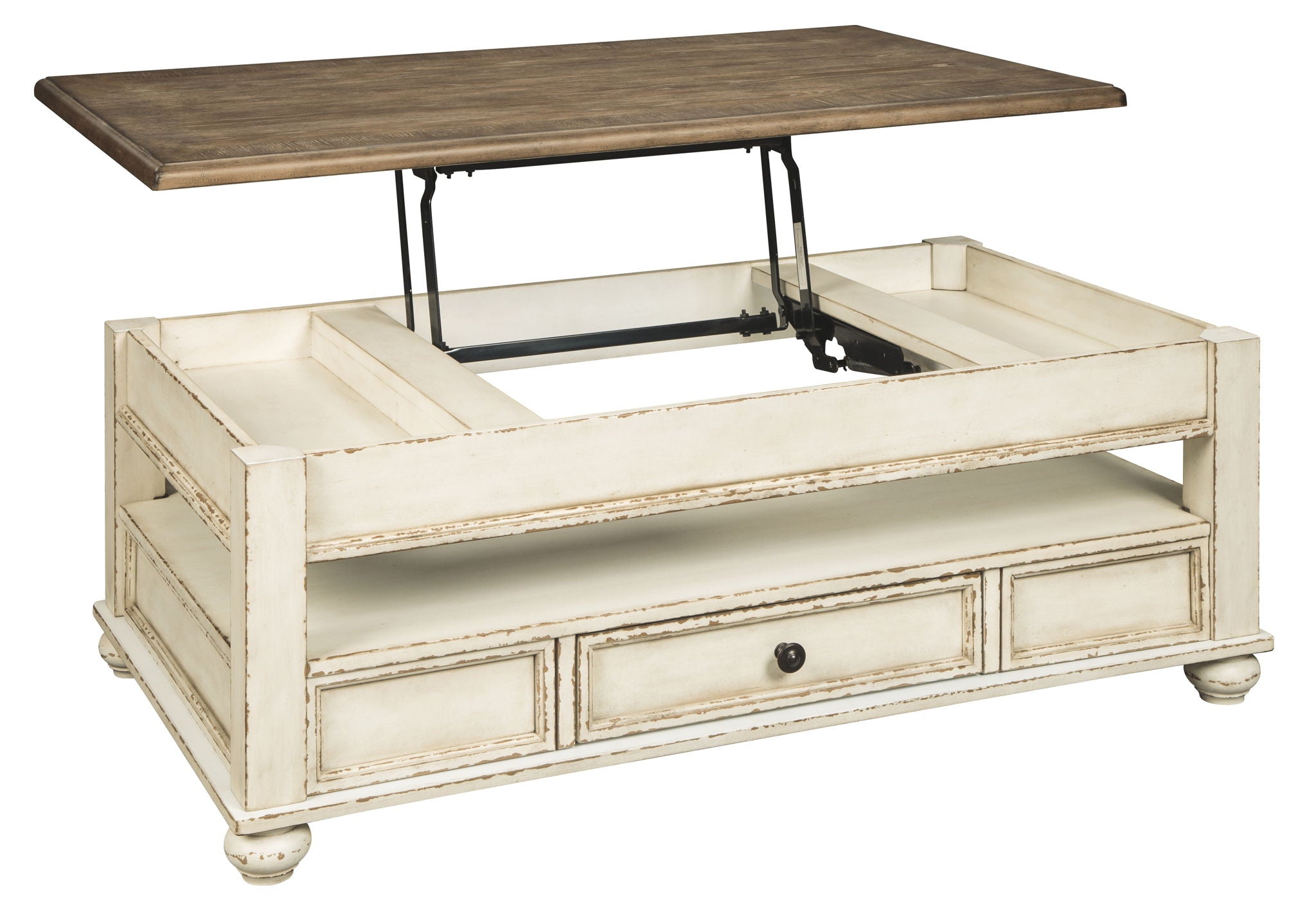 Realyn - White / Brown - Lift Top Cocktail Table - Urban Living Furniture (Los Angeles, CA)