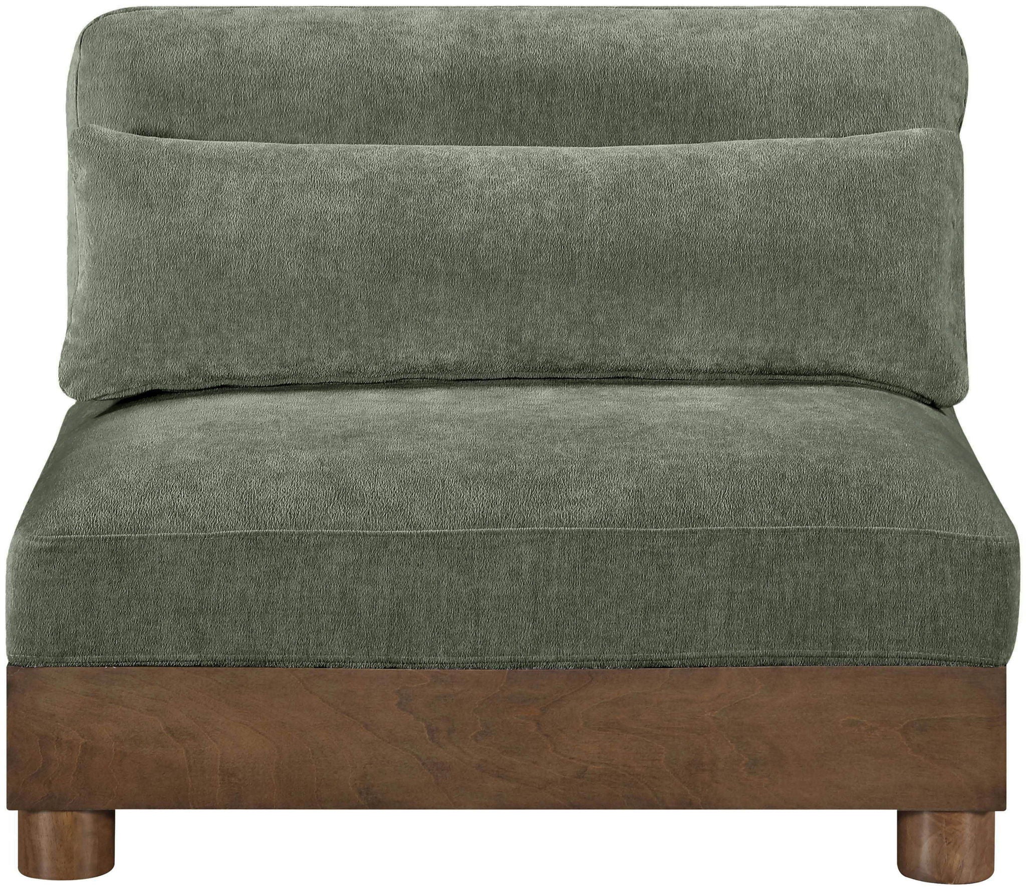 Turin - Chenille Fabric Upholstered Modular Armless Chair - Urban Living Furniture (Los Angeles, CA)