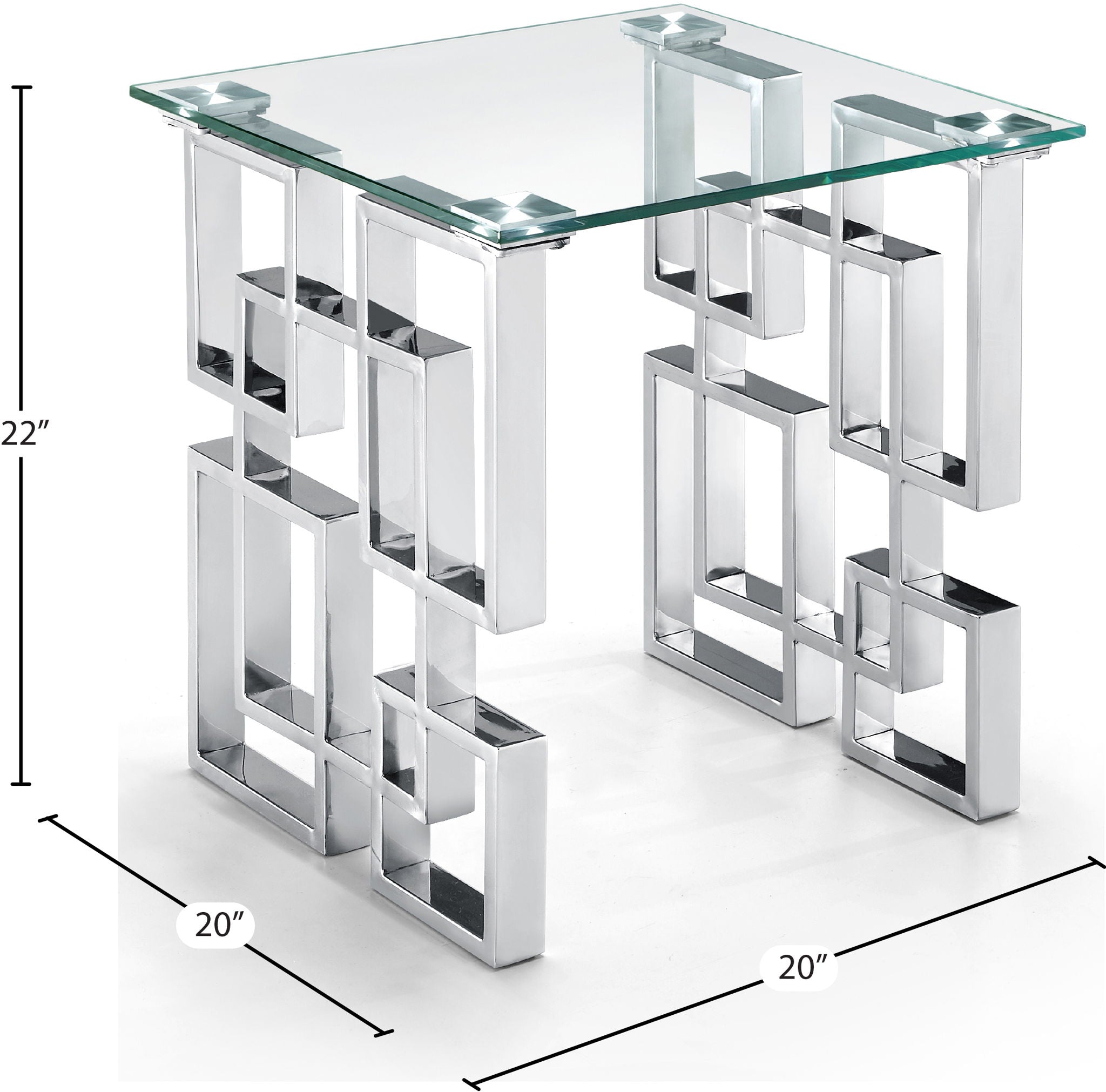 Alexis - End Table - Pearl Silver - Urban Living Furniture (Los Angeles, CA)