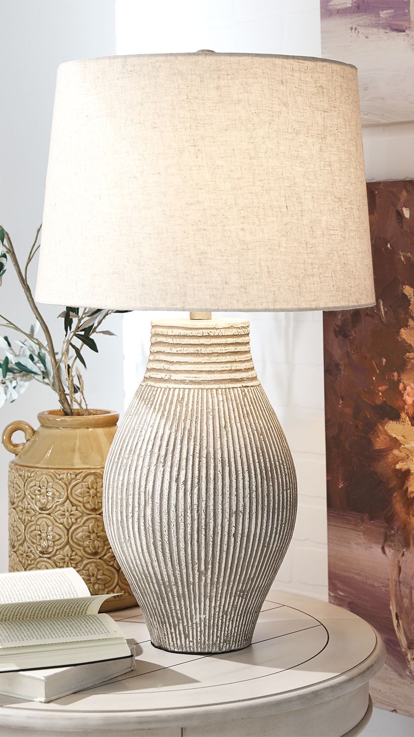 Layal - Beige - Paper Table Lamp - Urban Living Furniture (Los Angeles, CA)