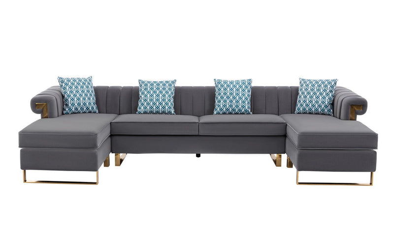 Maddie - Velvet Sectional Sofa - Urban Living Furniture (Los Angeles, CA)