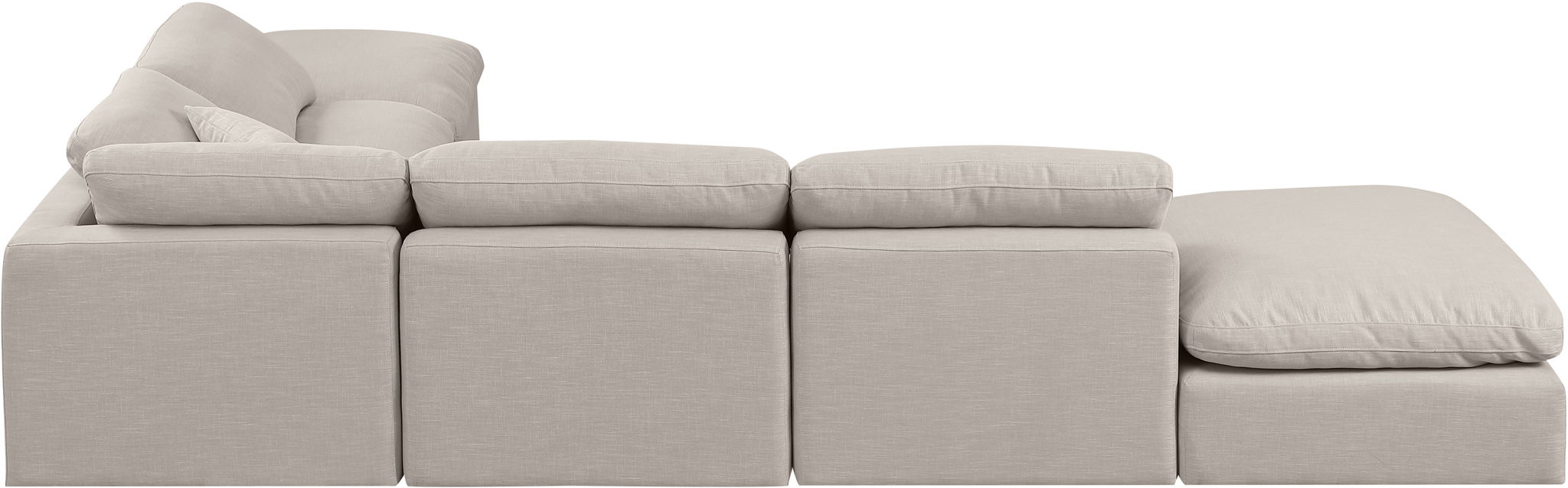 Indulge - Linen 6 Piece Modular Armless Sectional - Urban Living Furniture (Los Angeles, CA)