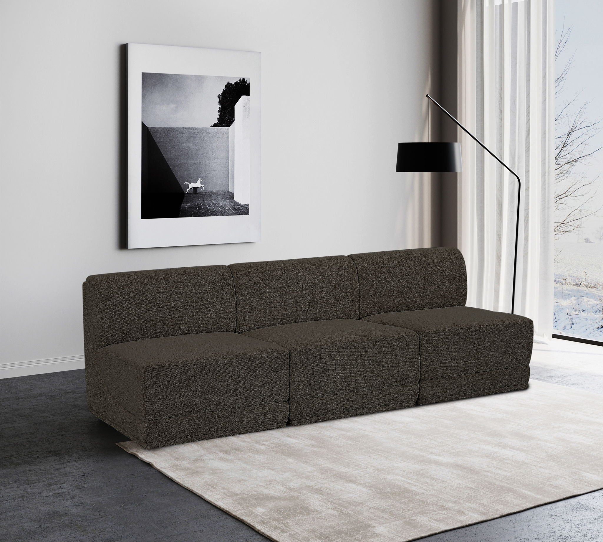 Ollie - 3 Seat Armless Modular Sofa - Urban Living Furniture (Los Angeles, CA)