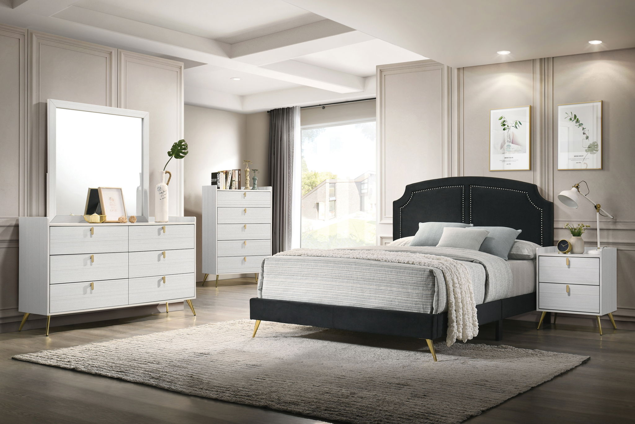 Zeena - Mirror - White Finish - Urban Living Furniture (Los Angeles, CA)