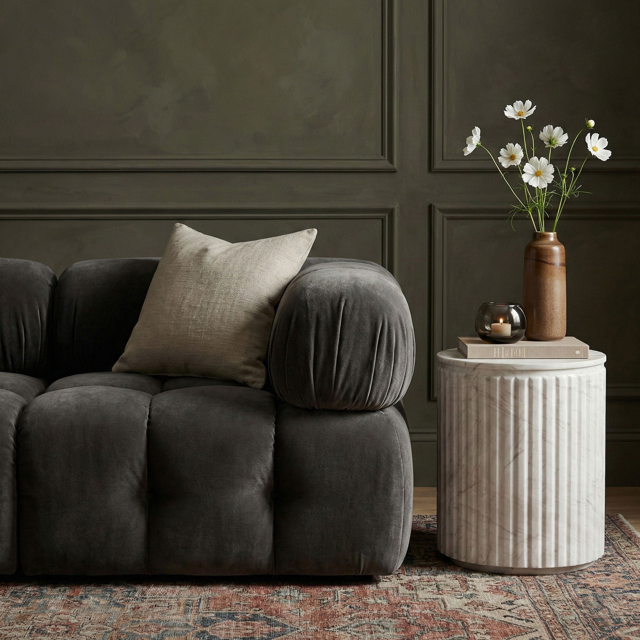 Catania - Concrete Indoor/Outdoor End Table - Urban Living Furniture (Los Angeles, CA)