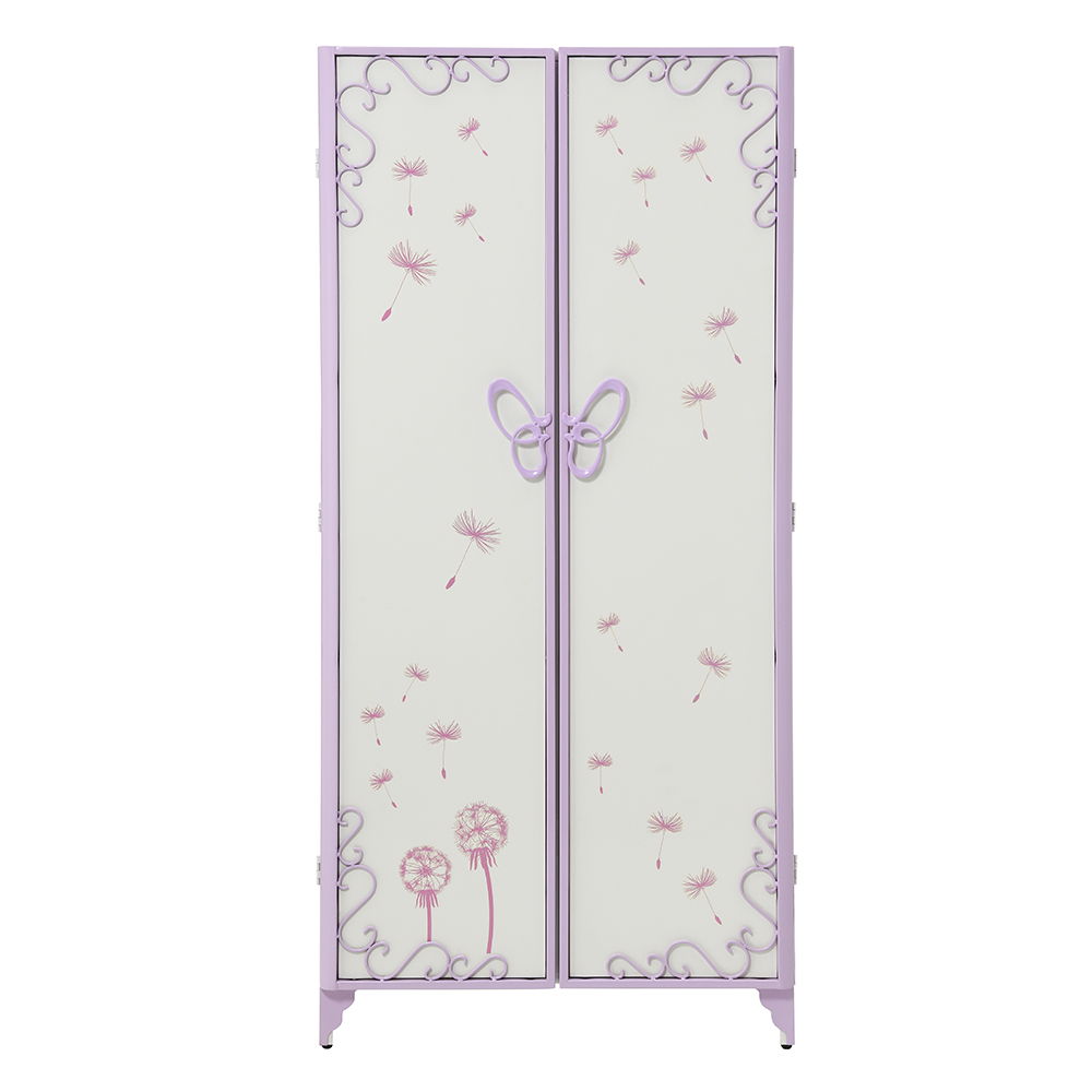 Priya II - Wardrobe - White & Light Synthetic Leather Rple - Urban Living Furniture (Los Angeles, CA)