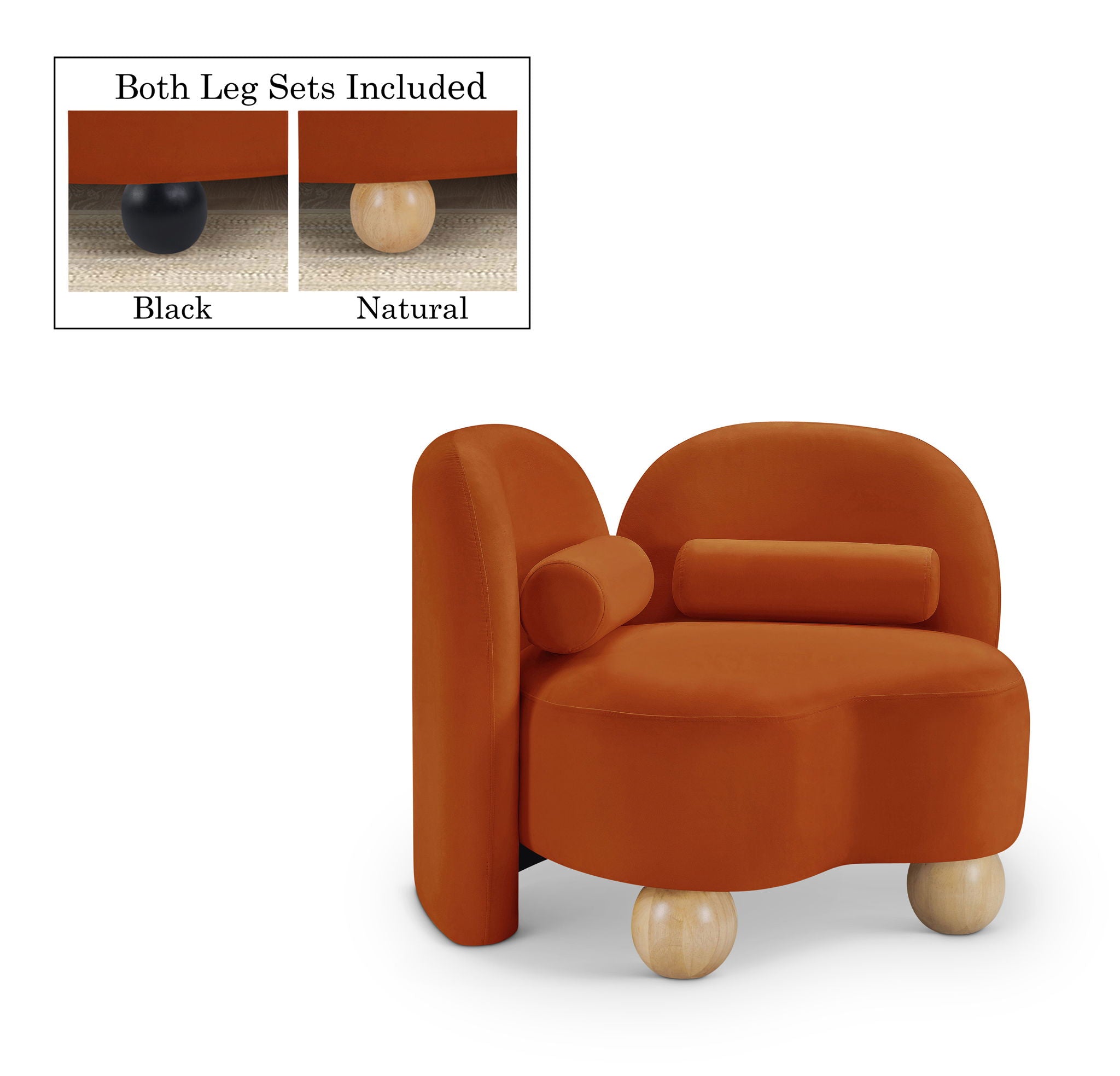 Daphne - Velvet Chair - Urban Living Furniture (Los Angeles, CA)