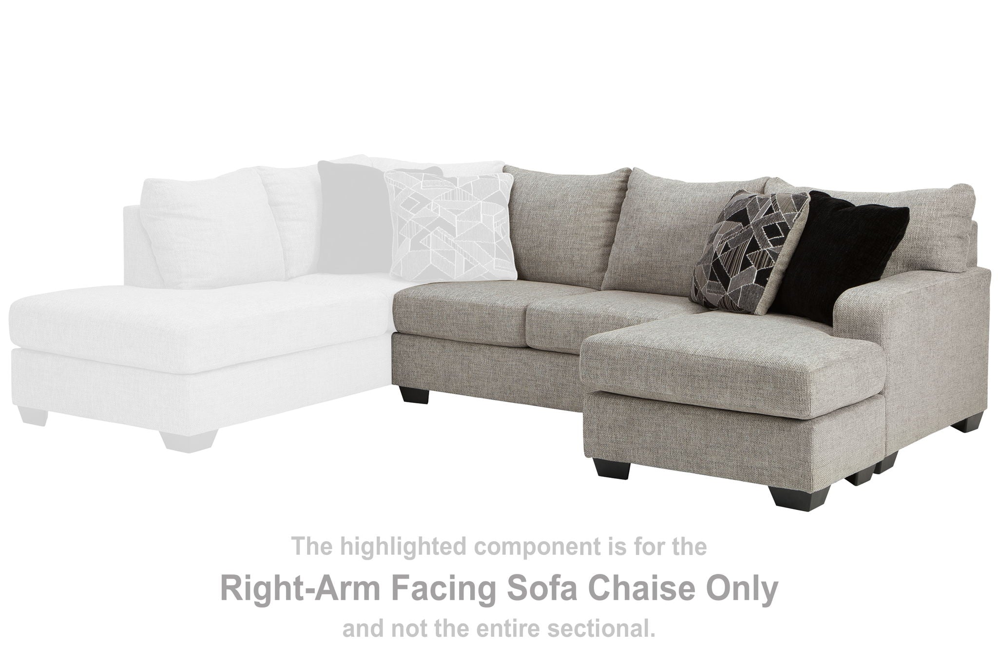 Megginson - Storm - RAF Sofa Chaise - Urban Living Furniture (Los Angeles, CA)