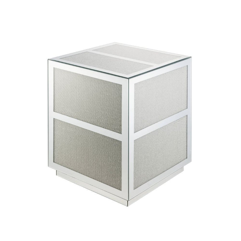 Lavina - End Table - Mirrored & Faux Diamonds - Urban Living Furniture (Los Angeles, CA)