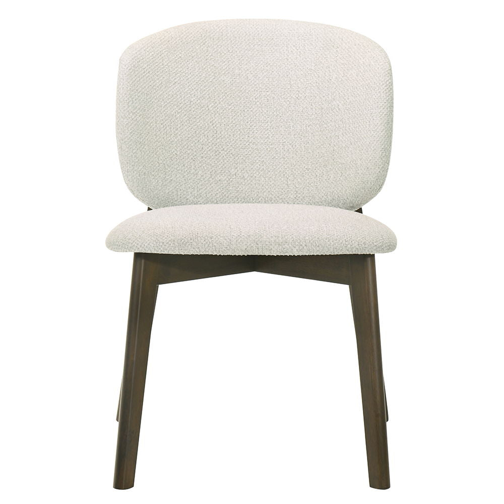 Mallin - Side Chair (Set of 2) - Gray Chenille & Walnut - Urban Living Furniture (Los Angeles, CA)
