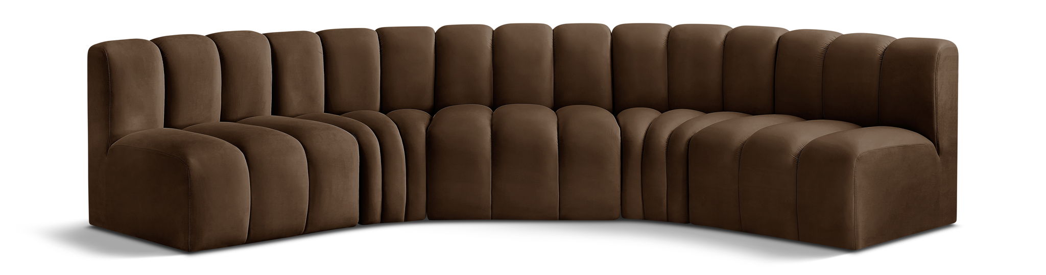 Arc - Velvet 5 Piece U-Shaped Modular Sofa - Urban Living Furniture (Los Angeles, CA)