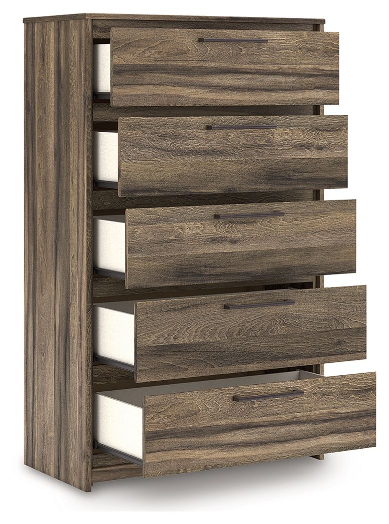 Elbrim - Brown - Five Drawer Chest - Urban Living Furniture (Los Angeles, CA)