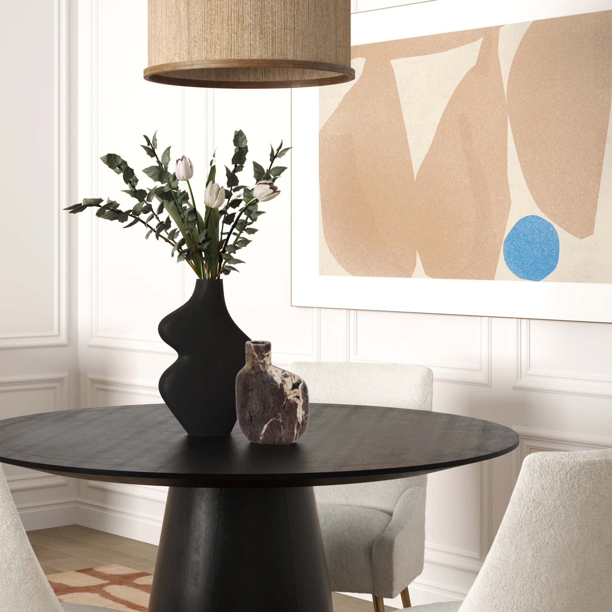 Pika - Vase Medium - Gray Marble - Urban Living Furniture (Los Angeles, CA)