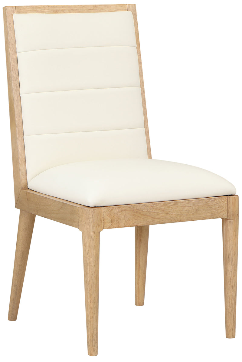Bristol - Faux Leather Dining Chair With Natural Legs (Set of 2)