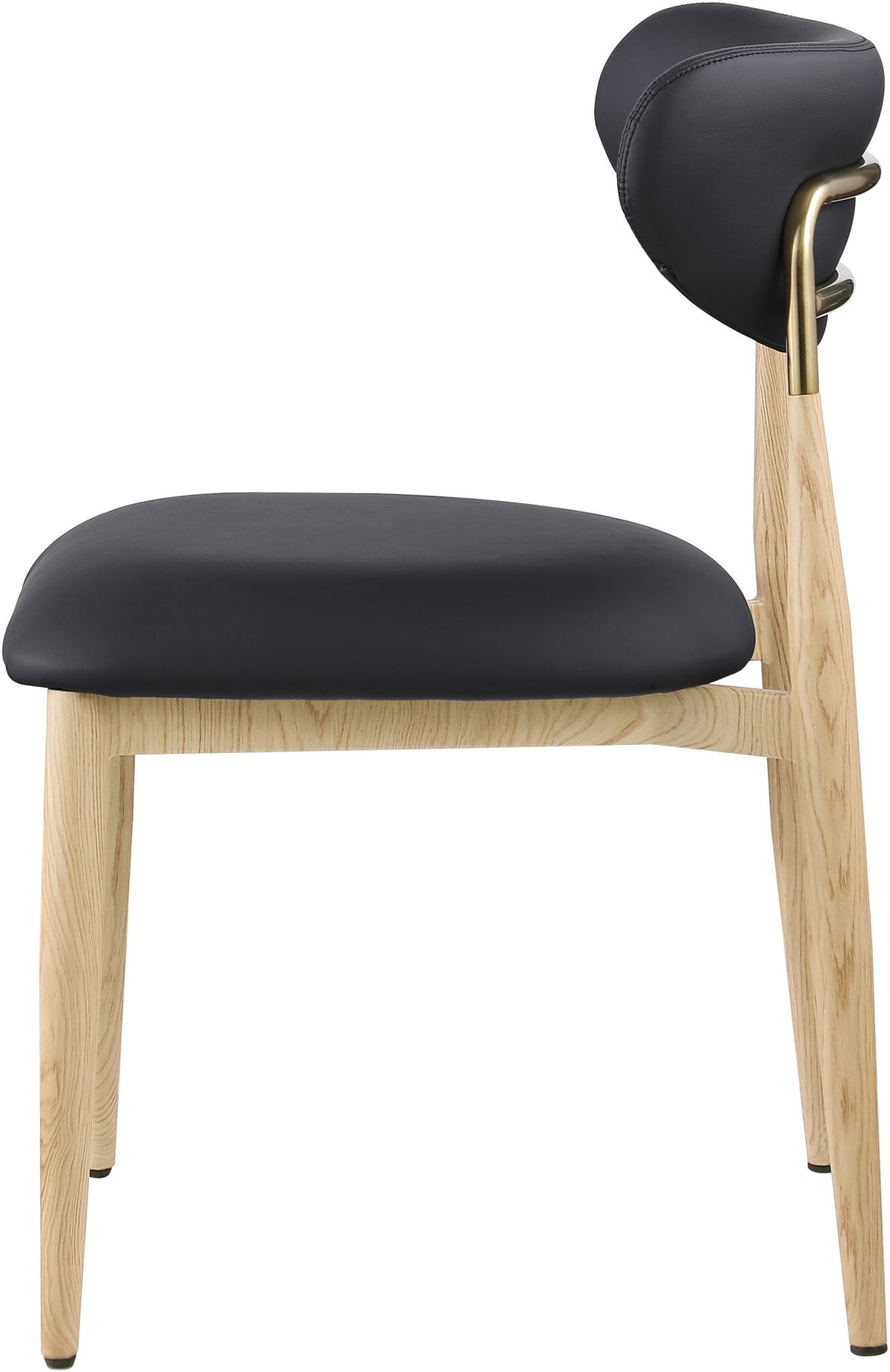 Ronda - Vegan Leather Upholstered Dining Side Chair - Natural Legs
