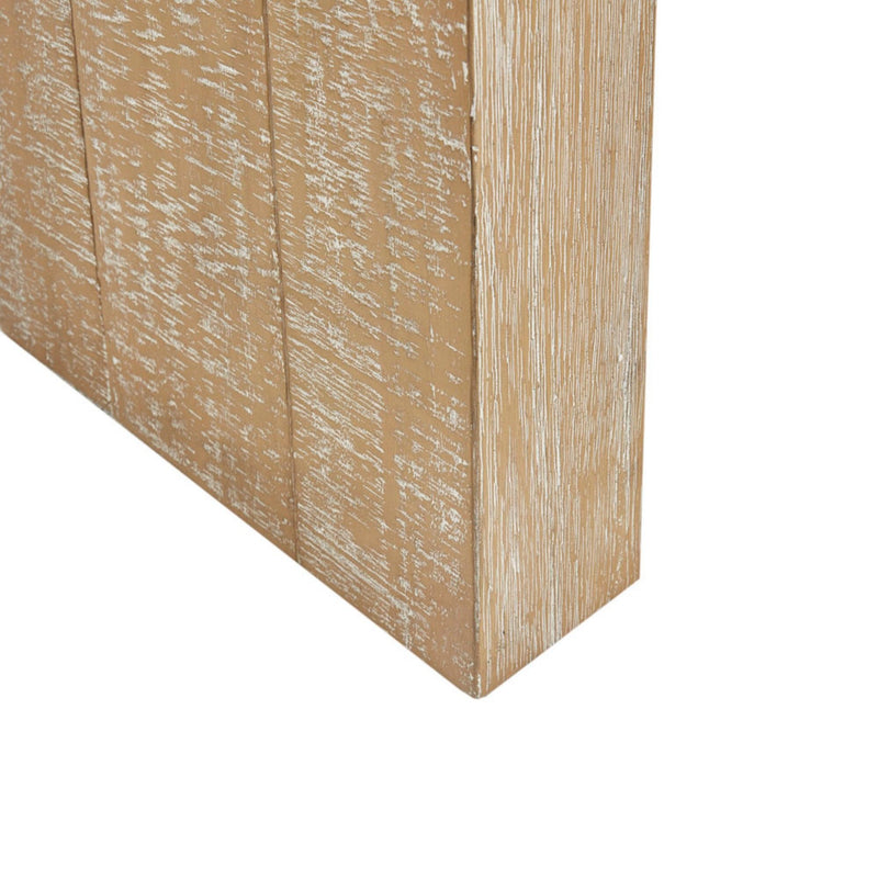 Modern Solid Wood Console Table With Distressed - Reclaimed Wheat