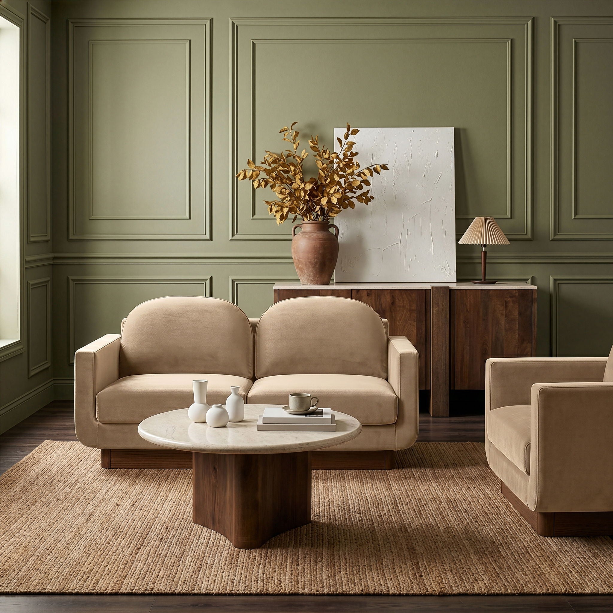 Diviento - Velvet Performance Fabric Upholstered Loveseat - Urban Living Furniture (Los Angeles, CA)